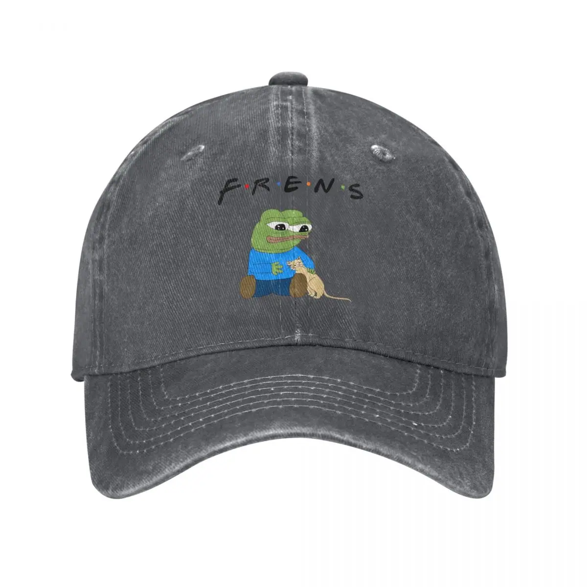 Frens Baseball Cap Men Hats Women Visor Protection Snapback Sad Frog Caps