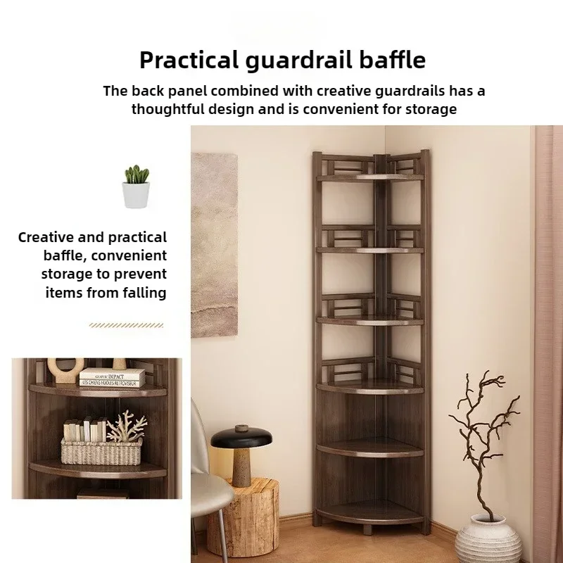 Stable Household Goods Corner Rack Multi-layer Triangular Storage Shelf Living Room Floor-to-wall Cabinet Kitchen Corner Tripod