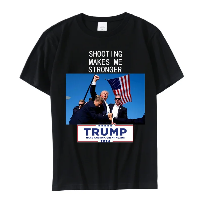 Camiseta de Donald Trump para hombre y mujer, camiseta informal de manga corta, camiseta de "Make America Great Again", ropa 2024