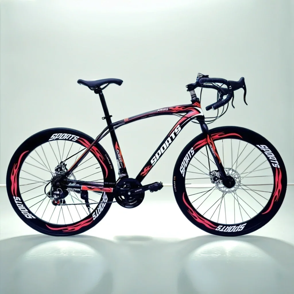 26 inch racing bicycle 21 speed cornering road bicicleta double disc brake 60 mm bicycle wheel high carbon steel gravel bike