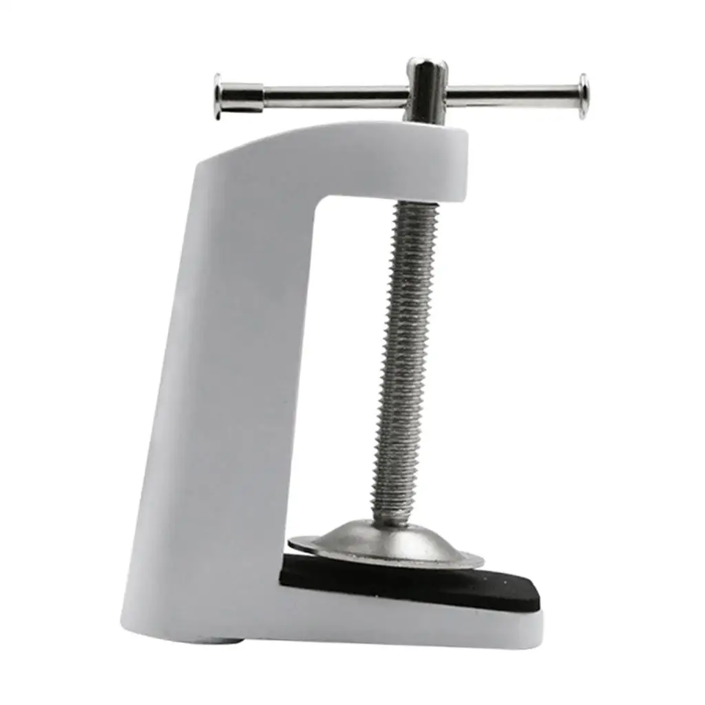 Durable Stainless Steel Lamp Clamp Base Adjustable Arm Desk Holder Table Mount Fits 0 to 59 Mm