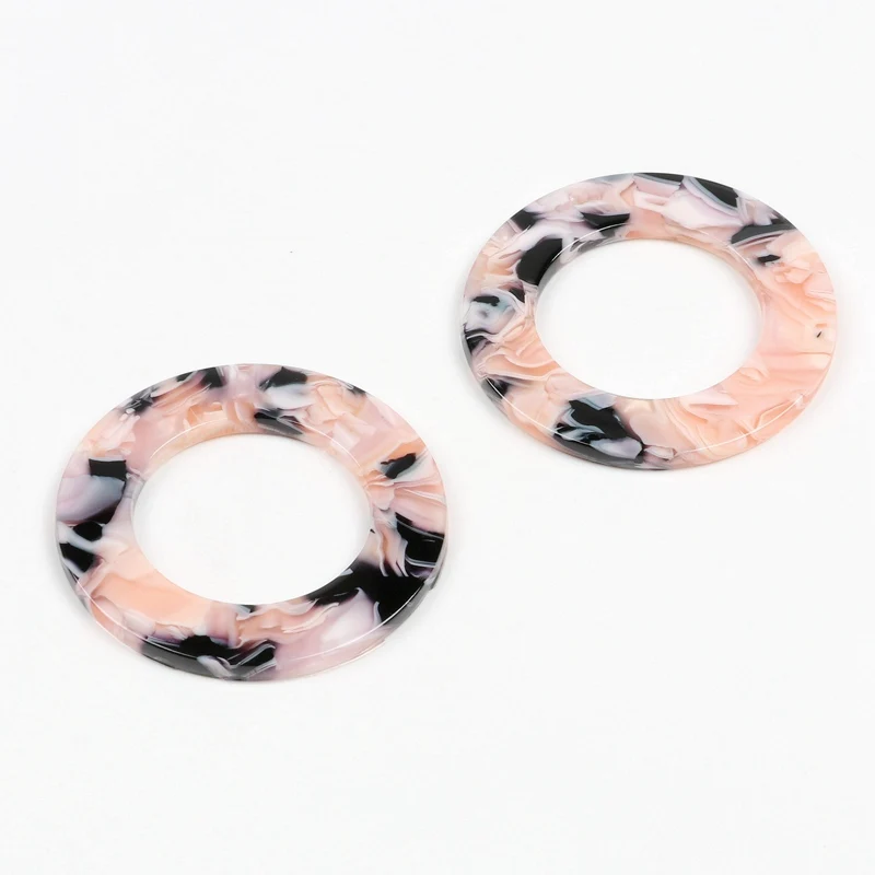 Leopard Print Circle Charm for DIY Jewellery Making