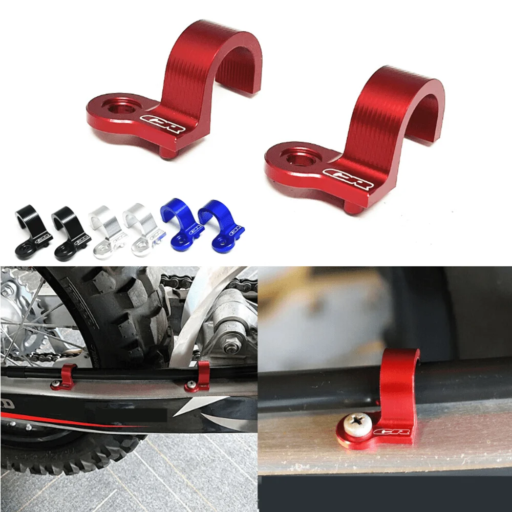 

Motorcycle CNC Clamping Lines For HONDA CR 80R 85R 98-2007 CRM 125R 250R 1990-2000 Rear Brake Line Hose Cable Guide Clamp Holder