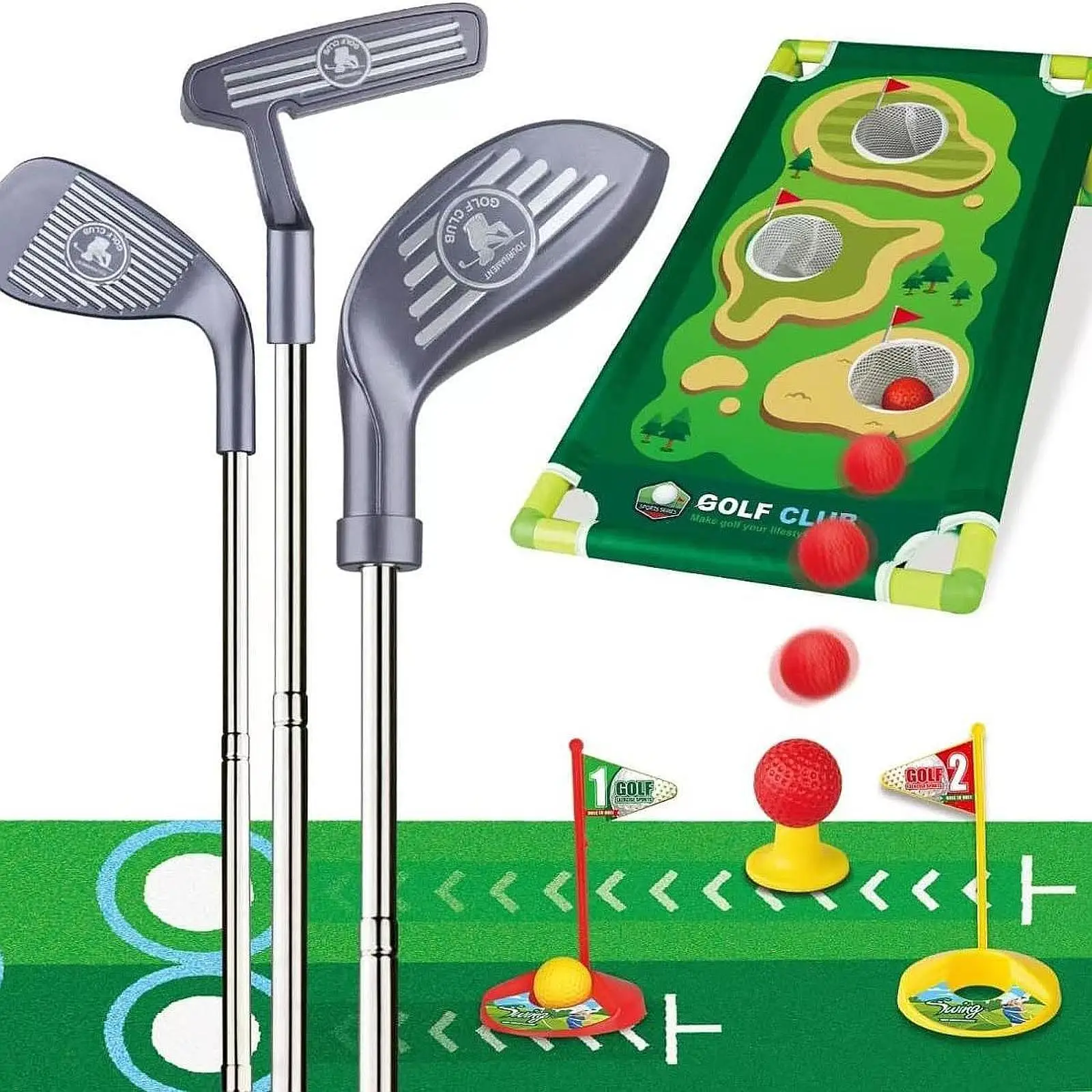 

Kids Golf Club Set for Boys Girls Ages 3 4 5 6 7 Years Old Birthday Gift