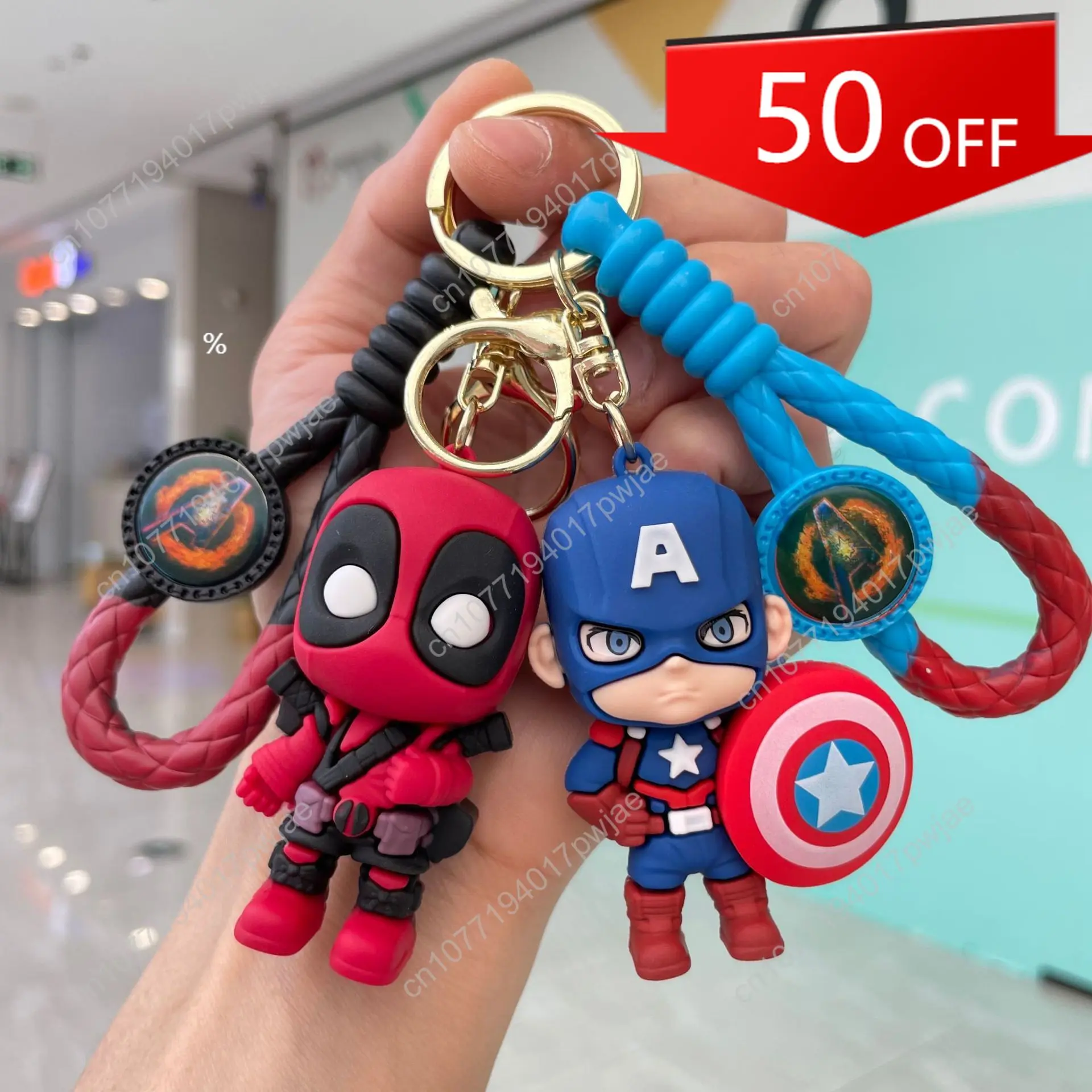

Marvel Captain America, Spider-Man, Iron Man, and Batman Superhero Keychain & Bag Charms