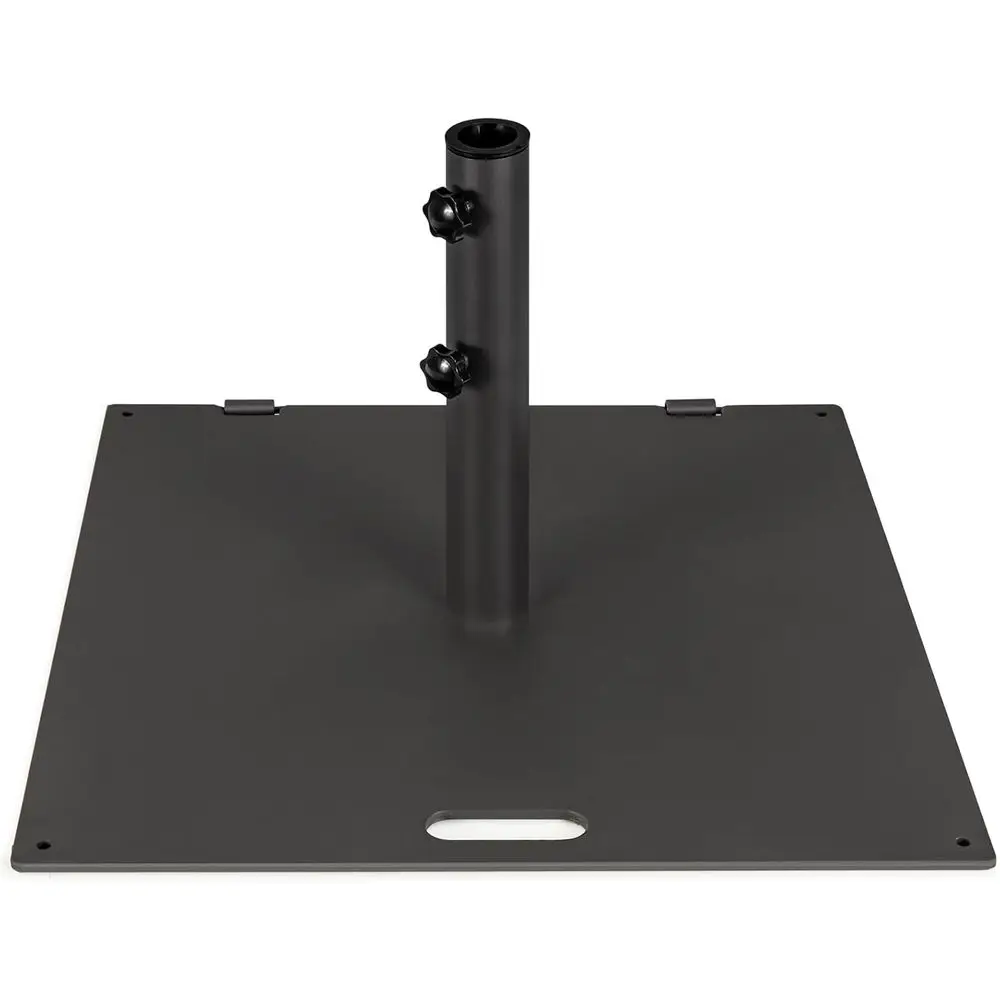 

Portable Outdoor Umbrella Base, 50lbs Capacity, 24 Square Stand with Wheels and Knobs, Ideal for Patio, Deck, Poolside