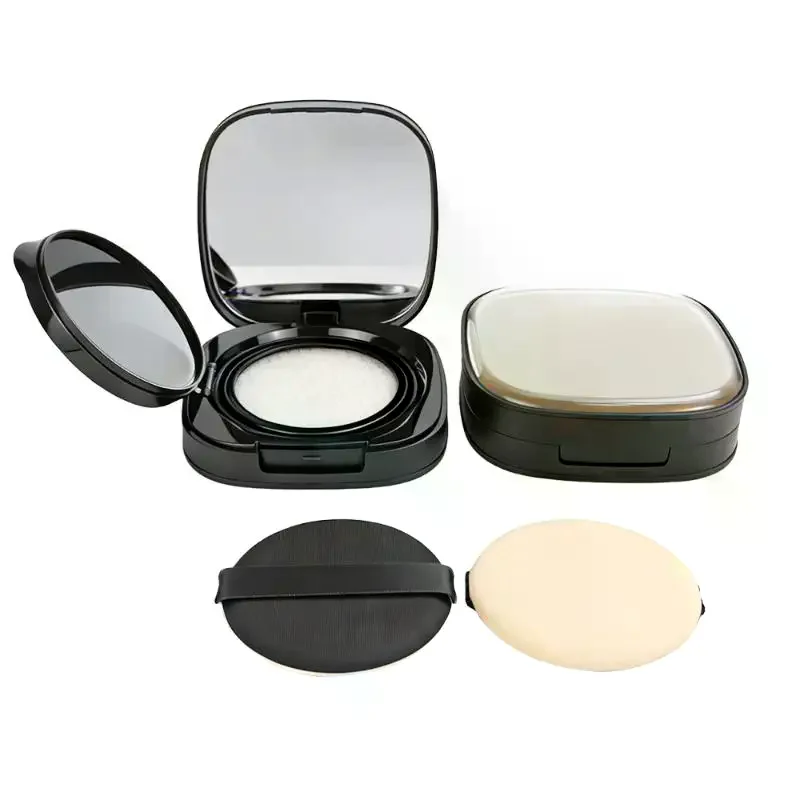 1Pcs Empty Air Cushion Case With Mirror And Sponge Puff Refillable BB Cream Container For DIY Makeup Travel Use