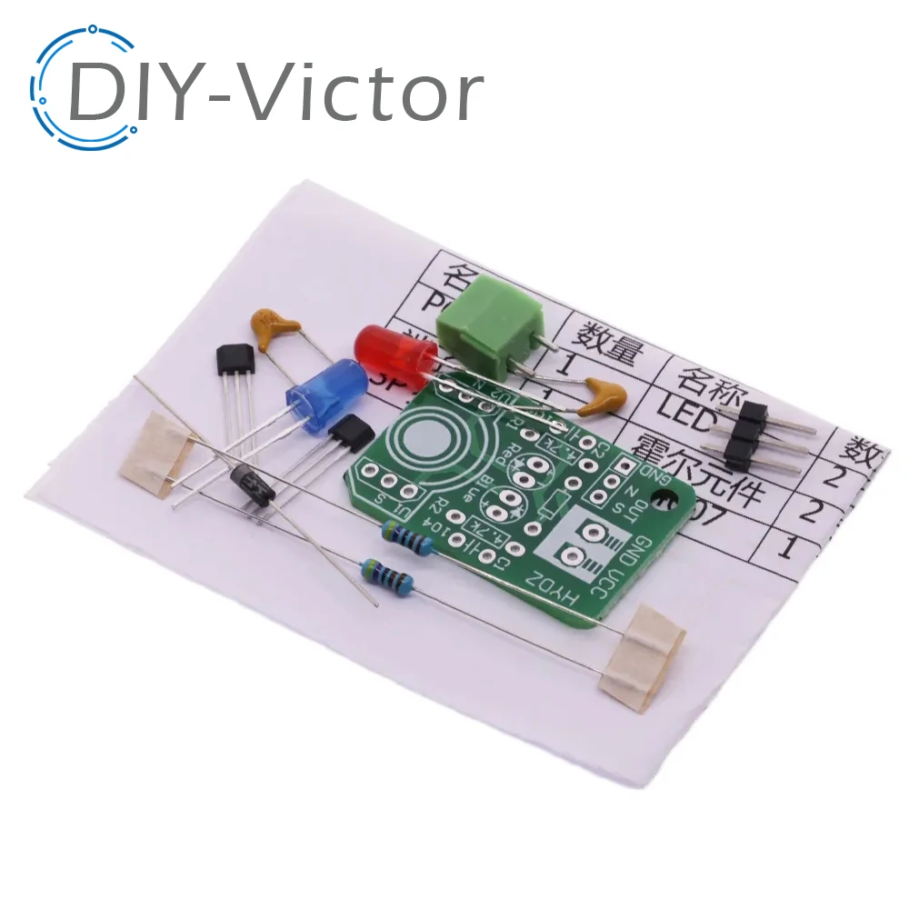 Hall Magnetic Induction Sensor Detection Pole Resolver North And South Detection Module DIY learning Kit For Arduino