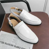 Heel Block 46-47 Pink Boots Casual Men's Sandals Shoes Bedroom Slipper Sneakers Sports Street Universal Brand Loufers