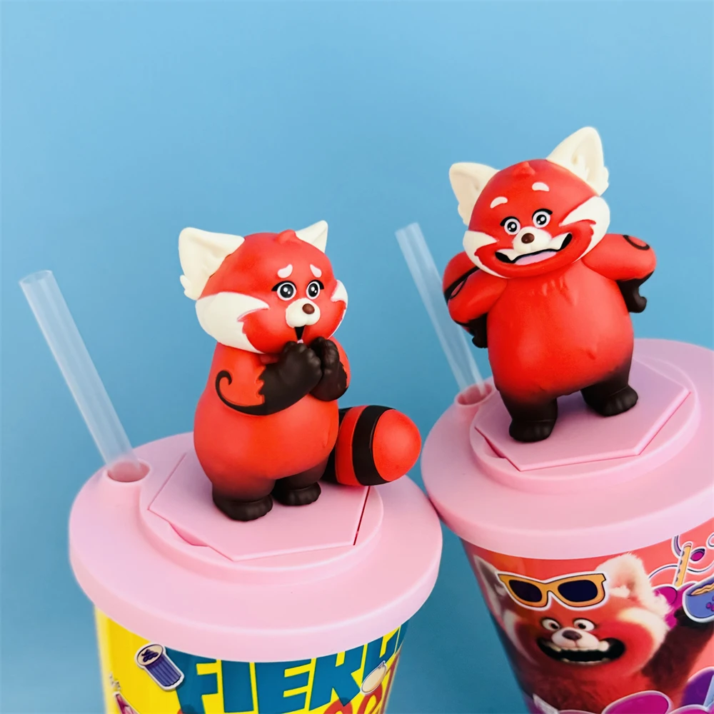 Disney Turning Red Mei Topper Cup Figure Red Panda Tumbler 22oz Sippy Cup Exclusive Cinema Collectible Lovely Gifts