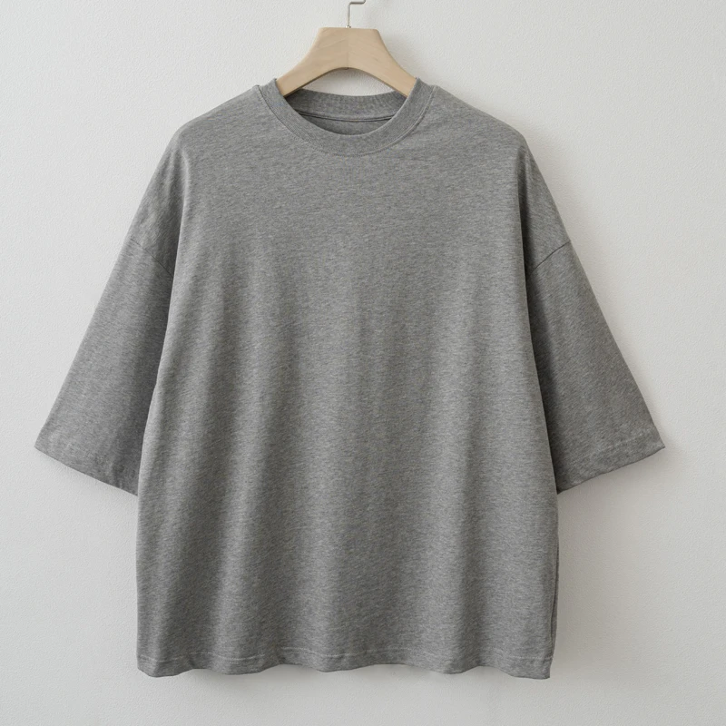 2025 Summer Oversized Basic T shirt Cotton Top image 6