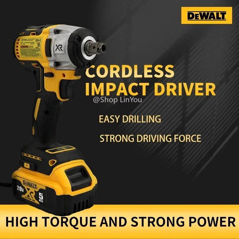 DEWALT DCF880 Lithium Battery Brushless Impact Wrench Detachable Tire High Torque High Speed Powerful Disassembly Tool