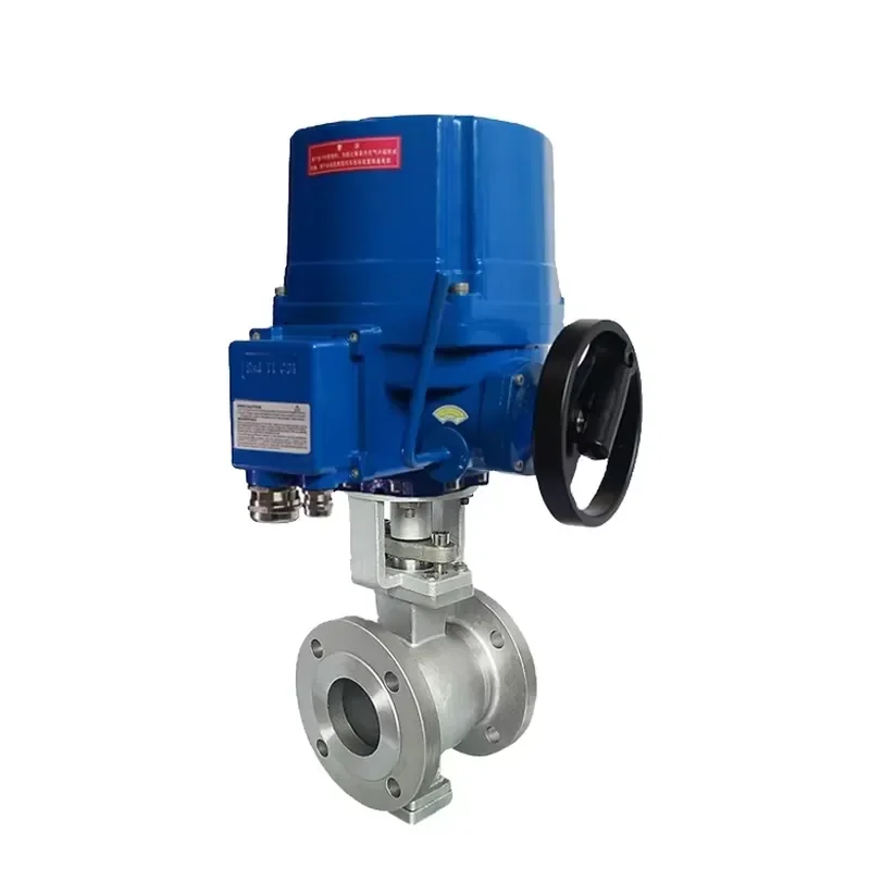 

HK60Q-EX-V Explosion-proof Electric V-Port Ball Valve Stainless Steel Motorized Flange Ball Valve