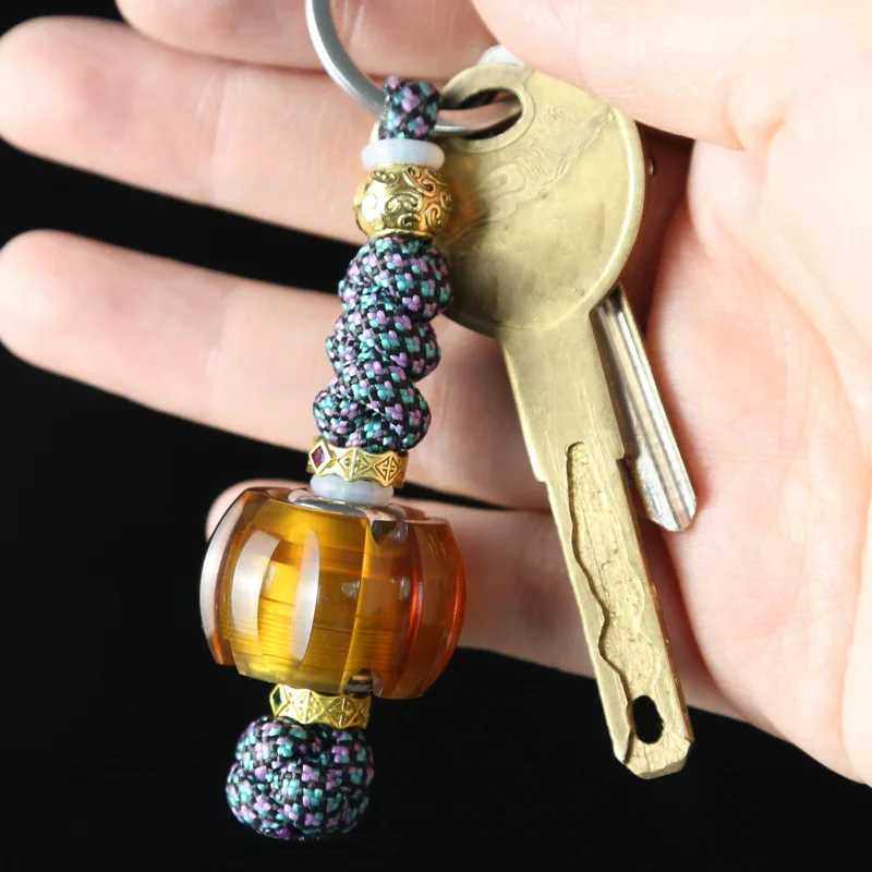 Mini cuchillo giratorio EDC, juguete para aliviar el estrés, colgante, rodillo de punta superior, líneas de suspensión antiestrés, alivia la ansiedad