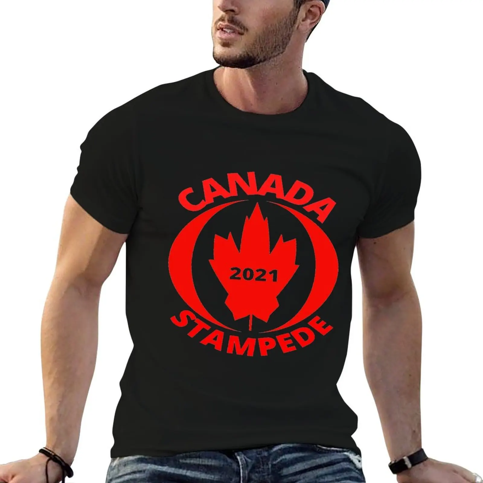 Canada Stampede 2021 T-Shirt blanks boys whites T-shirts for men cotton