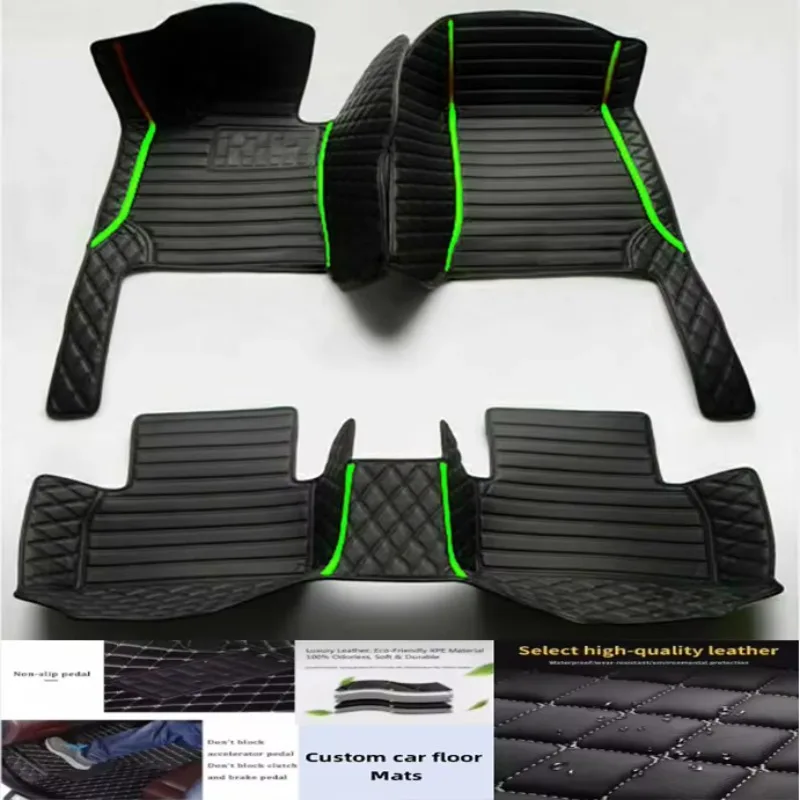 5D leather waterproof Custom Car Floor Mats For Dodge Avenger 2007-2014 Years Auto Carpets Foot Coche Accessorie liners