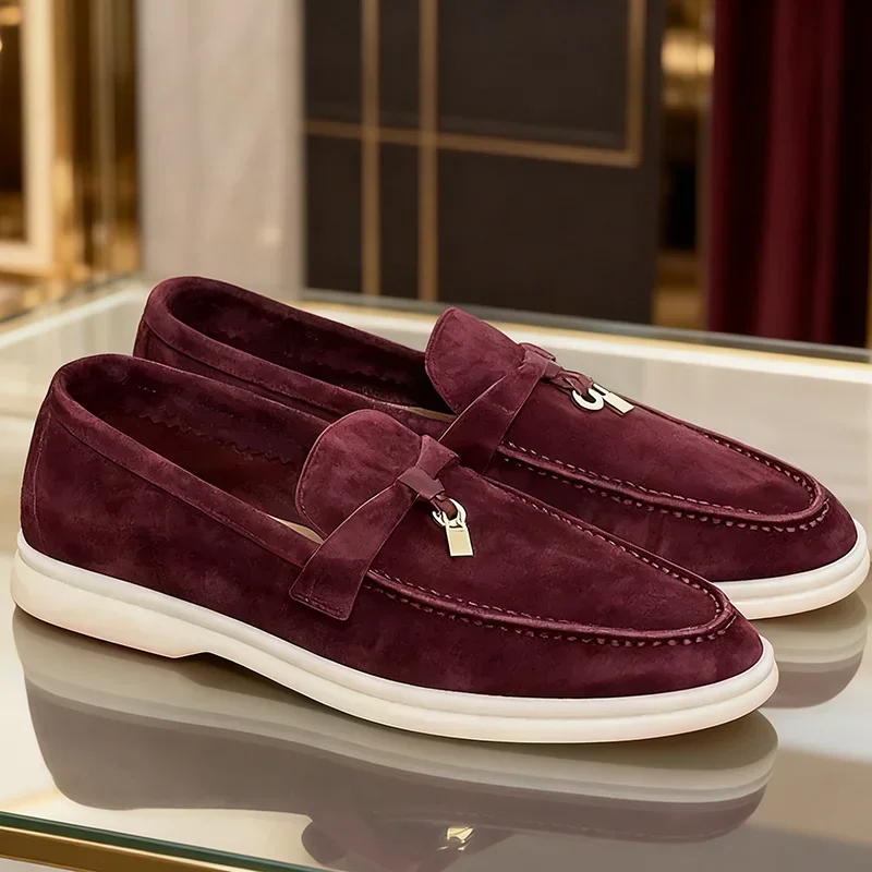 Daimloafers, elegante loafers met metalen decoratie, antislipzool