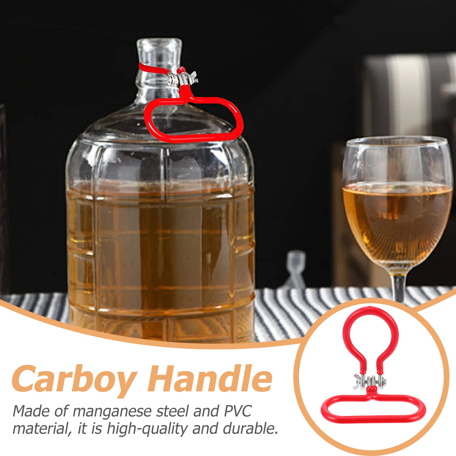 

1pc Beer Bottle Handle Carboy Neck Lifting Tool Portable Home Brewing Equipment Wine Making Accessory Kitchen Bar Supply