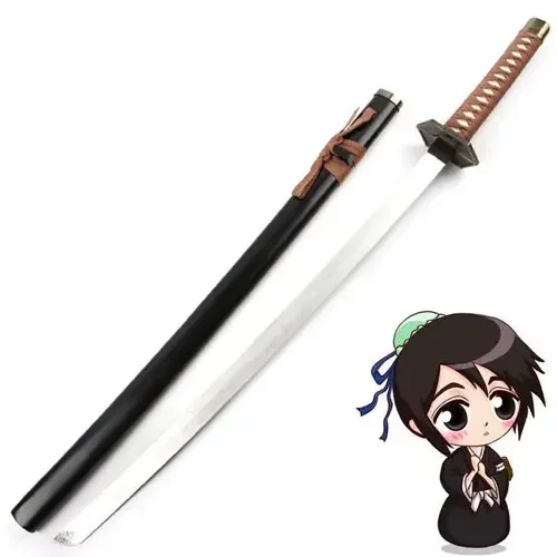 [Funny] 100cm Cosplay Anime Bleach weapon Hinamori Momo wooden Sword model Costume party Anime show Japan samurai sword gift