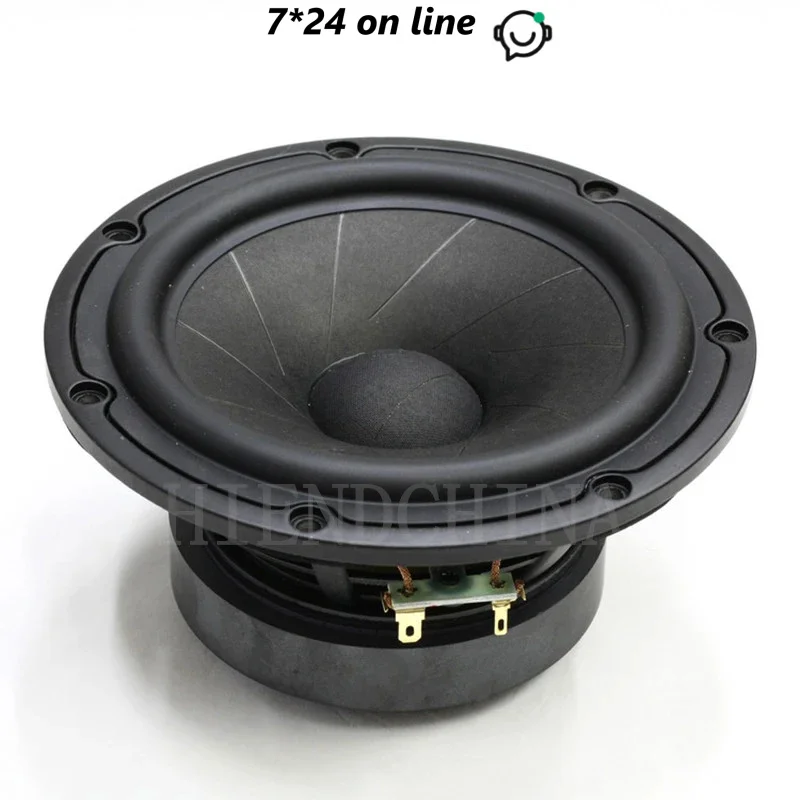 EY-03 6.5-inch Watermelon Peel Paper Tray Mid Woofer Speaker Home HIFI 38mm Voice Coil/Impedance 5 Ohms/Power 60W (1PCS)