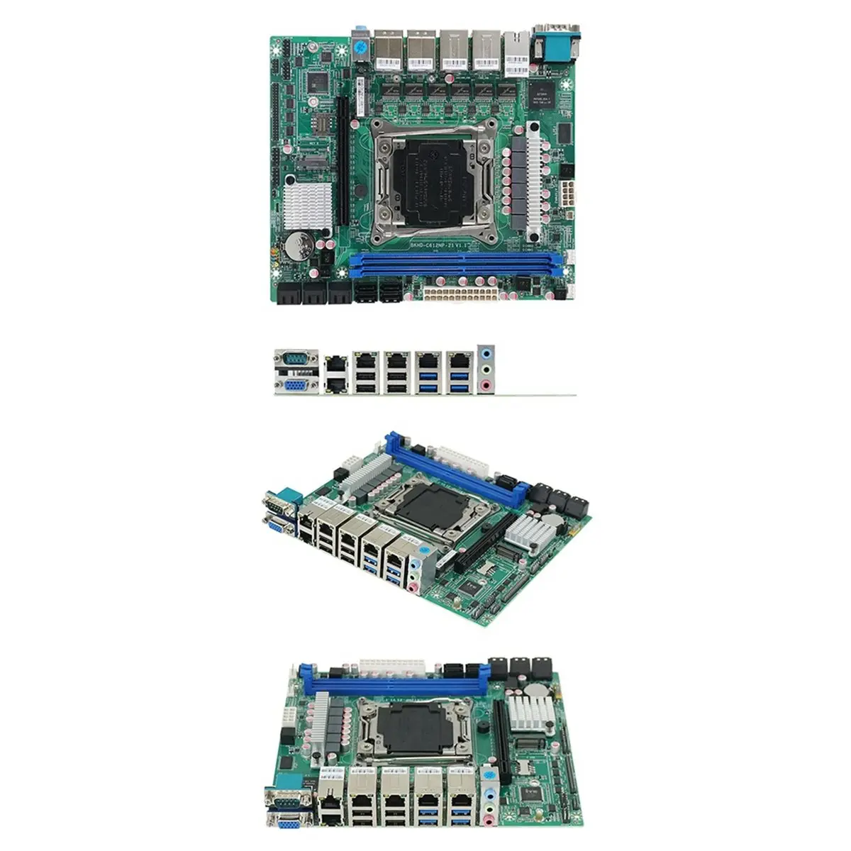 CH◆☆§BKHD C612 10 Bay NAS ITX E5-2600 V3/V4 Haswell-EP Broadwell-EP C612 6Lan Motherboard for Soft Router E5 X99 Server~HOT SALE