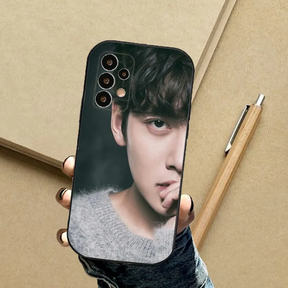 Korea Ji Chang Wook Actors Phone Case For Samsung S24,23,23,22,30,21,10,9,Note20 Ultra,Lite,Ultra,5G,Plus,FE,Black Soft Case