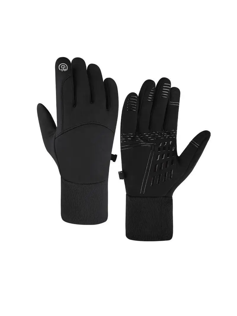 AliExpress Black Winter Warm Full Fingers Waterproof Cycling Outdoor Sports Running Motorcycle Ski Touch Screen  Gloves