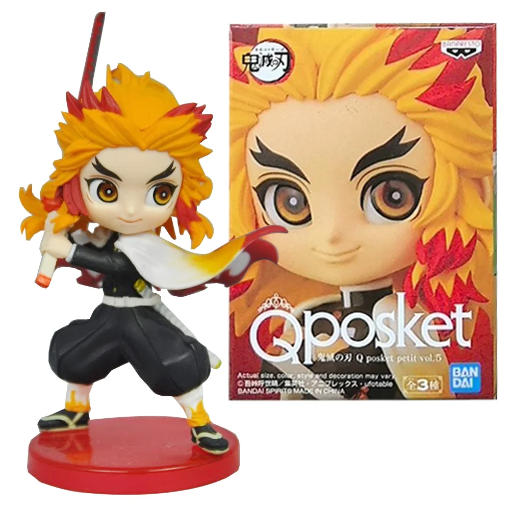 10CM Anime Figure Kimetsu no Yaiba Rengoku KyoujurouQ Posket Petit Weekly Shonen Q Posket Petit Doll Toys PVC