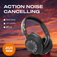HaaYot ANC Wireless Headphones Over Ear Active Noise Cancelling Bluetooth 5.4 Headset APP Deep Bass Clear Call Transparency Mode