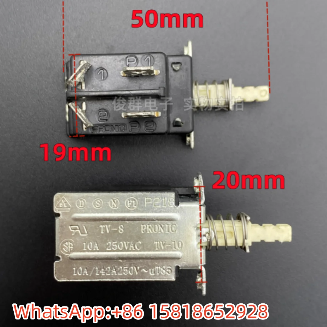 2 pieces P218 with Lock Power Switch Button TV-10 High Current 10A Amplifier Button PRONIC