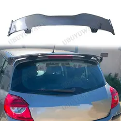 Rear Roof Wing Lip Spoiler For Renault Clio 3 rs sport 2006 - 2012 ABS Plastic Glossy Black CLIO Top Wing