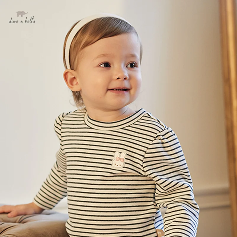 Dave Bella Autumn Girl's Baby T-Shirt Children Top Cotton Casual Sweet Lovely Gentle Charm Outdoor Party DB3236109