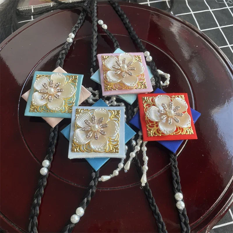 

Korean Traditional Hair Accessories Hairbands Korea Hanbok Stage Performance Pearl Hairband Women Bride Korean Ethnic Hairband