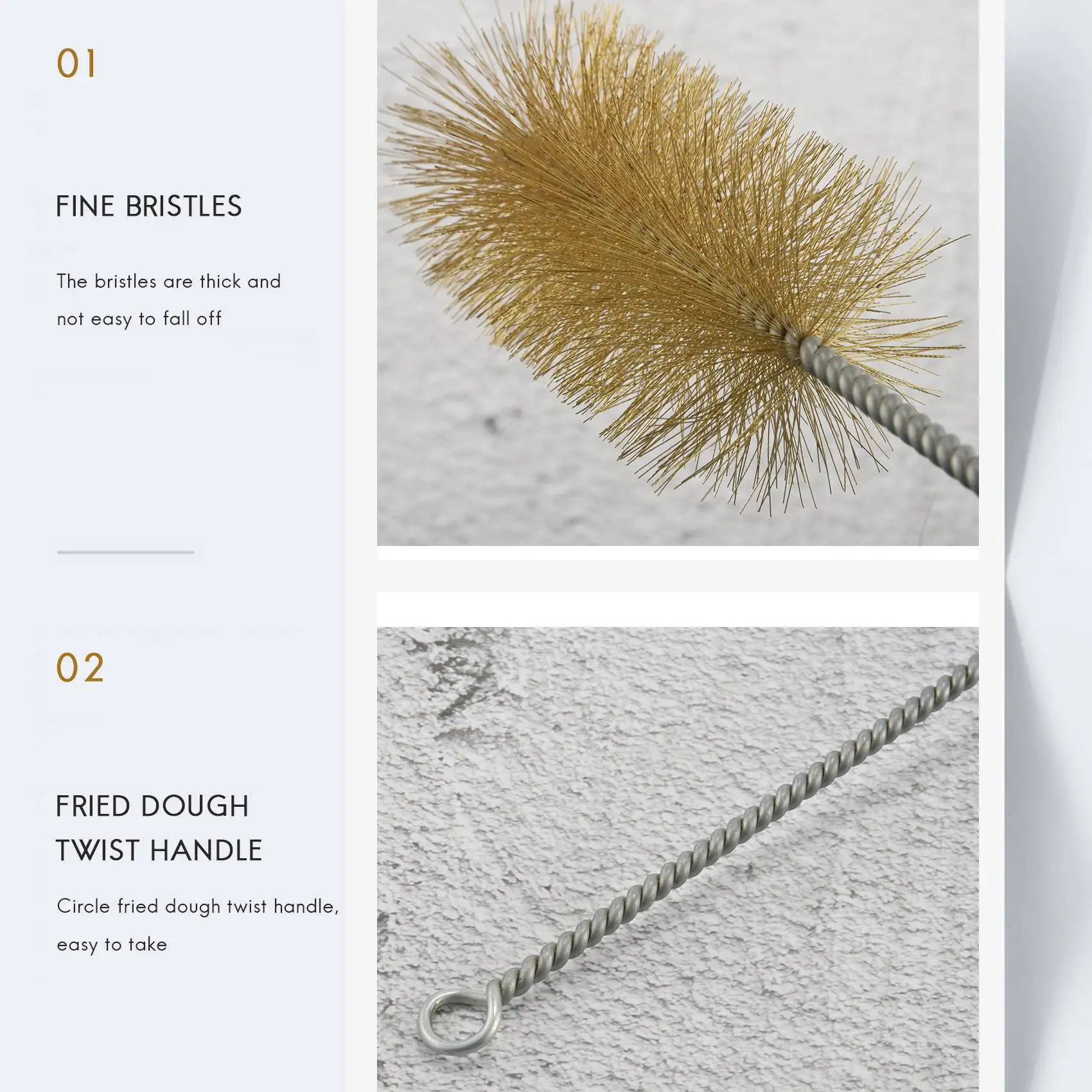 A03V أنبوب الأسلاك النحاسية فرشاة تنظيف المدخنة 60 مللي متر ضياء