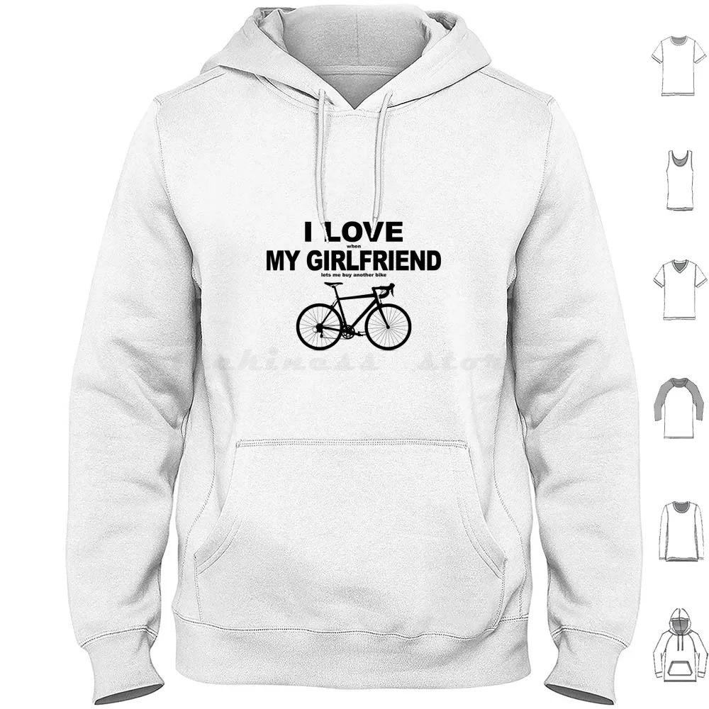

Я люблю свою подругу * Толстовки с длинным рукавом Love When My Wife Lets Me Another Bike Велосипед Байкер Поездка езда