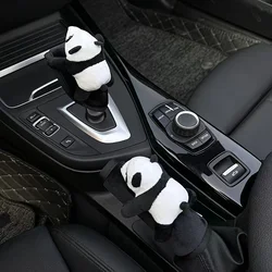Panda car shift cover, interior accessories, car handbrake handle cover, Christmas, Valentine's Day gifts