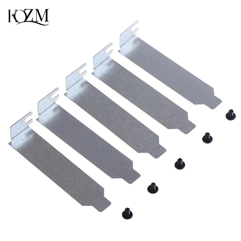 5pcs/lot 8cm Silver PCI Slot Cover PC Computer Case Dust Filter Blanking Board