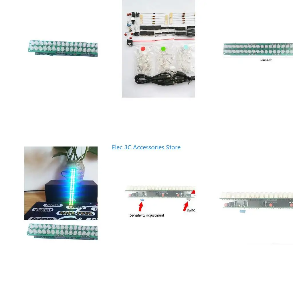 Y51A LED Sound Spectrum Level DIY Electoronics Soldering LED Flashing Display Module DIY Hand