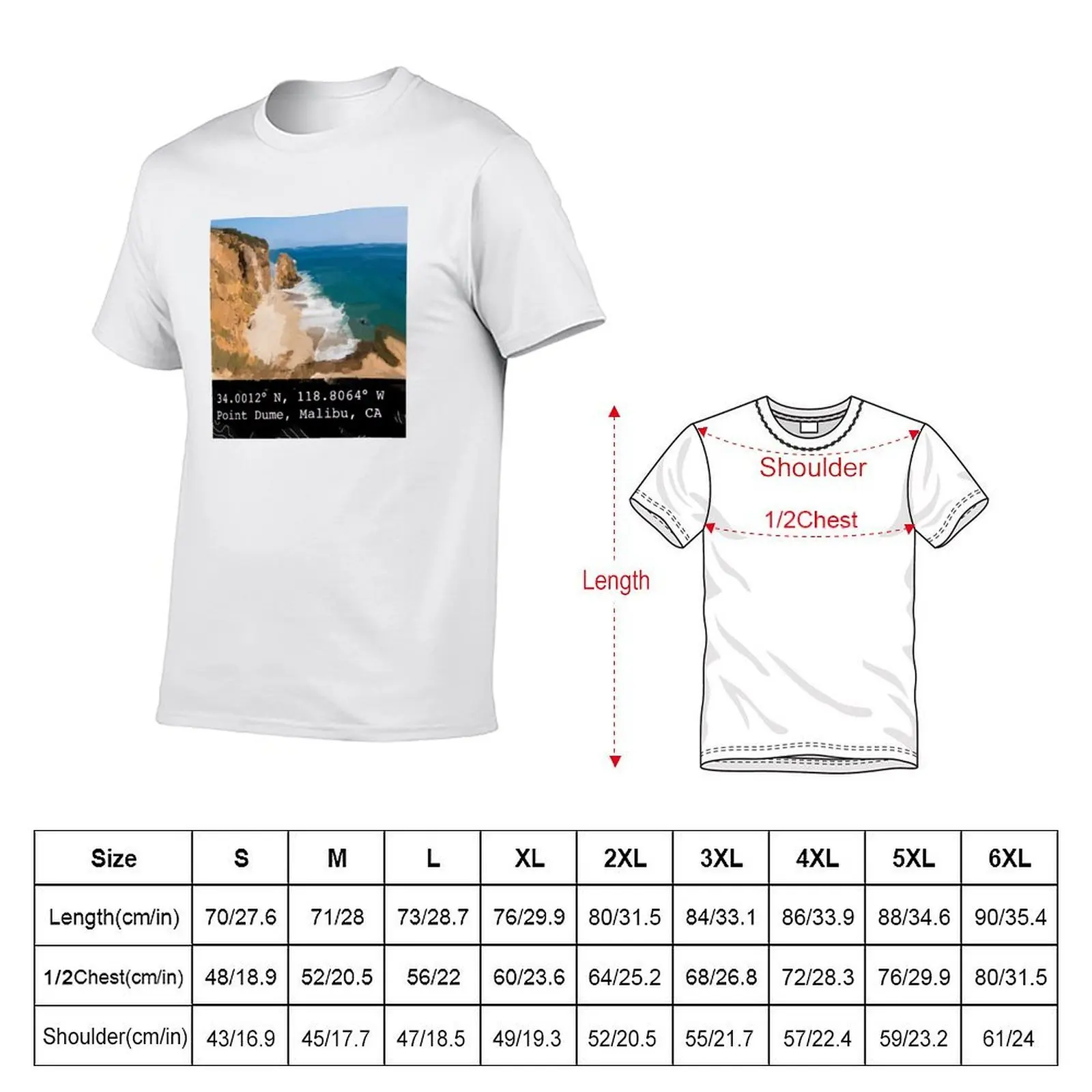 Point dume T-Shirt valentines boutique clothes topping men clothes