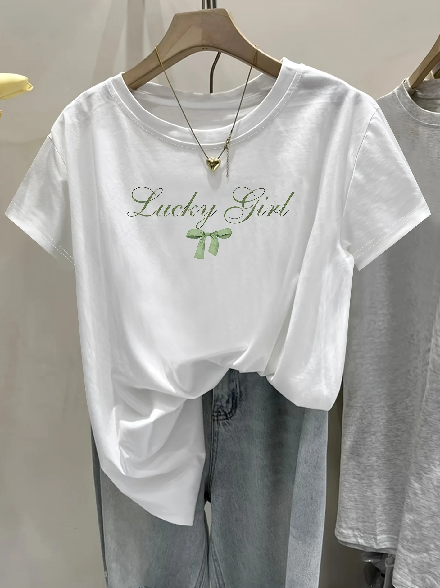 2026 Women Casual T-Shirt with 
