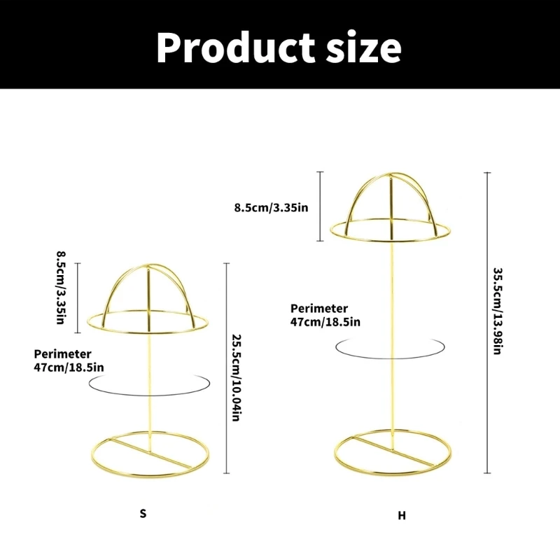 Topi Logam Bergaya dan Tempat Rak Pajangan Topi Logam untuk Rumah dan Toko Menggunakan Penyelenggara Topi yang Kokoh dan