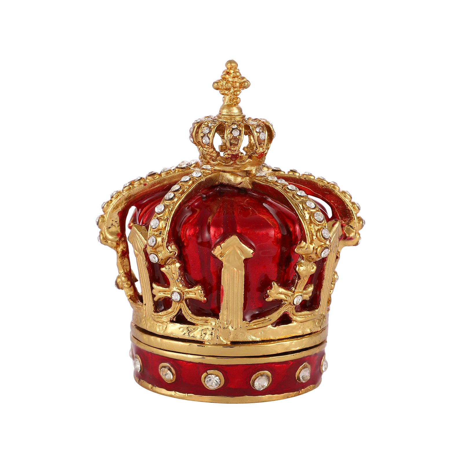 New Designs Red Crown Shape for Trinket Box