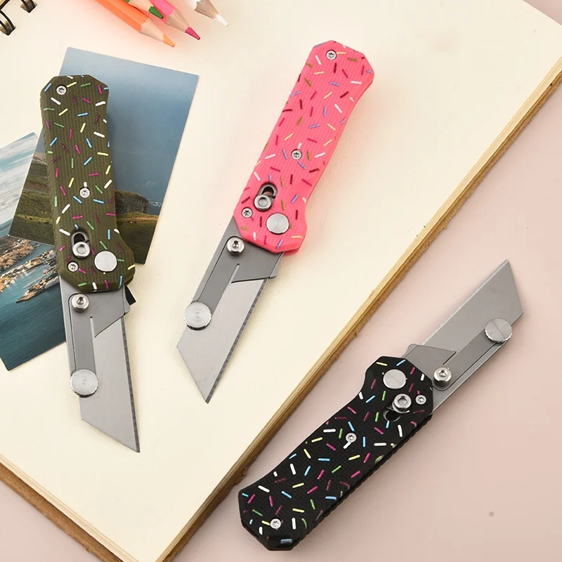 حار بيع حاد المحمولة صلابة عالية في الهواء الطلق سكين قابل للطي المحمولة انفصال شفرة الفن سكين #2