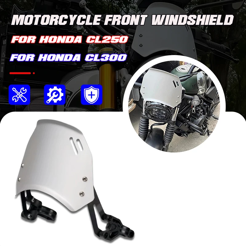 

For Honda CL250 CL300 CL500 New Motorcycle Accessories Aluminium Front Windscreen Windshield Wind Shield Visor Airflow Deflector