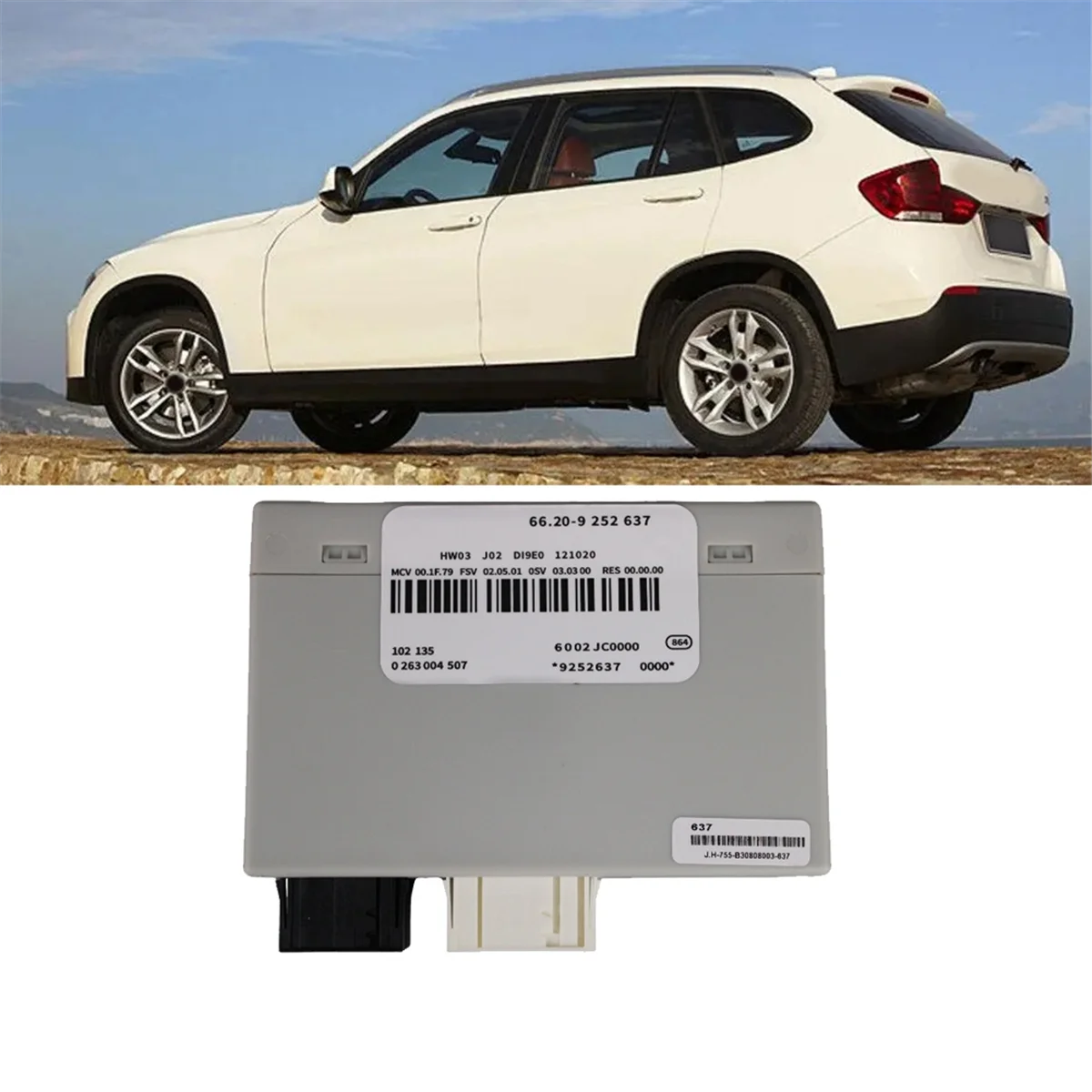 وحدة التحكم عن بعد في السيارة PDC Park 66209252637   لسيارات BMW X1 E84 2009-2015 2Plug وحدة تحكم في ركن السيارة 6620 9 252 637