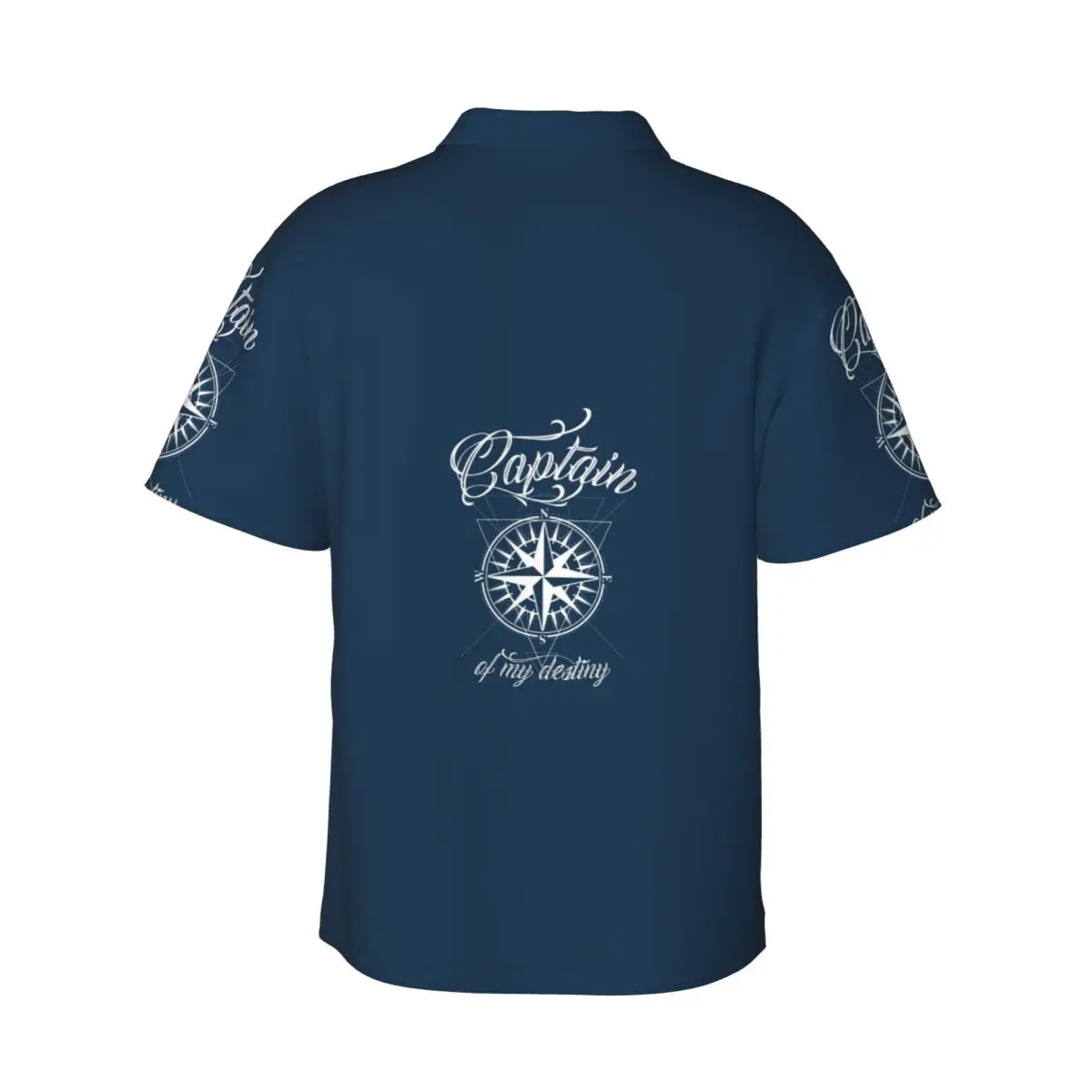 Bussola nautica Capitano Anchor Boat Camicie da uomo Camicia hawaiana a maniche corte Top con risvolto alla moda per la spiaggia estiva