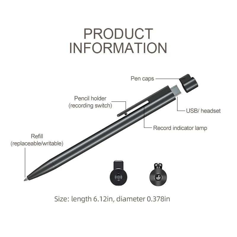 مسجل صوت احترافي مسجل صوت محمول مسجل صوت منشط مسجل الصوت إلغاء الضوضاء مسجل مشغل MP3