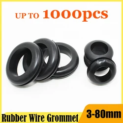 up to 1000p Rubber O-ring Seal Ring Oil Sealing Grommet Gasket for Protect Wire Cable Hole Protection O-Rings 3~80mm Shim Washer