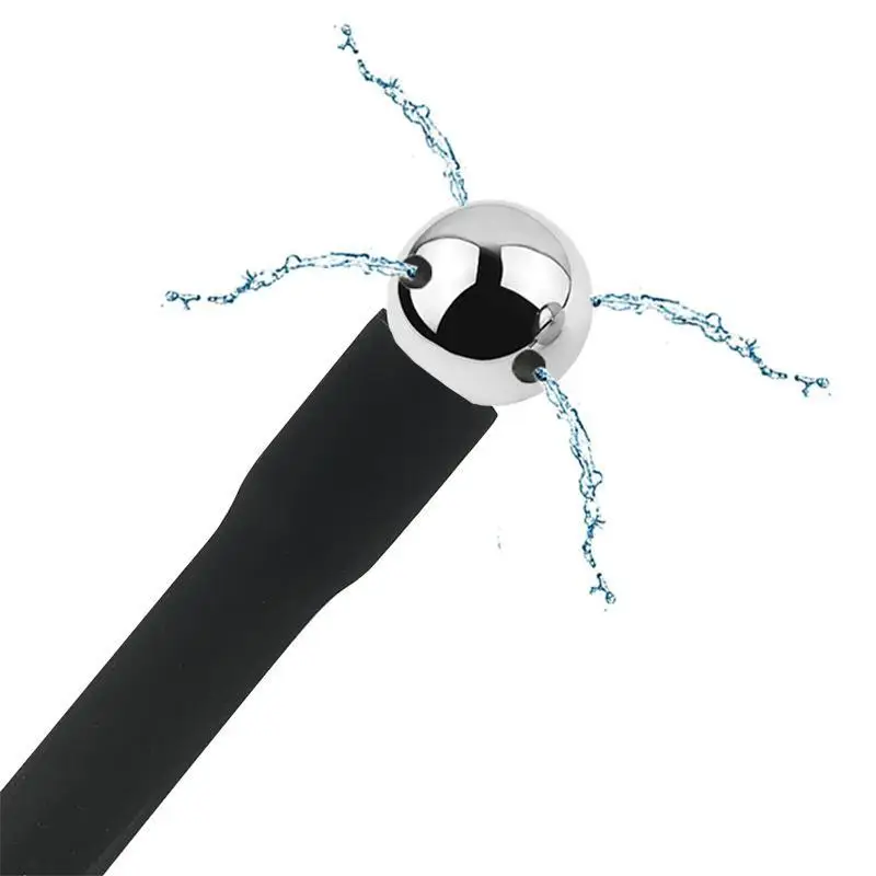 【HB】25 To 200cm Long Douche Silicone Enema Syringe Anal Shower Cleaning Head Anal Beads Butt Plug Nozzle Tip Faucet Attachment - view 3