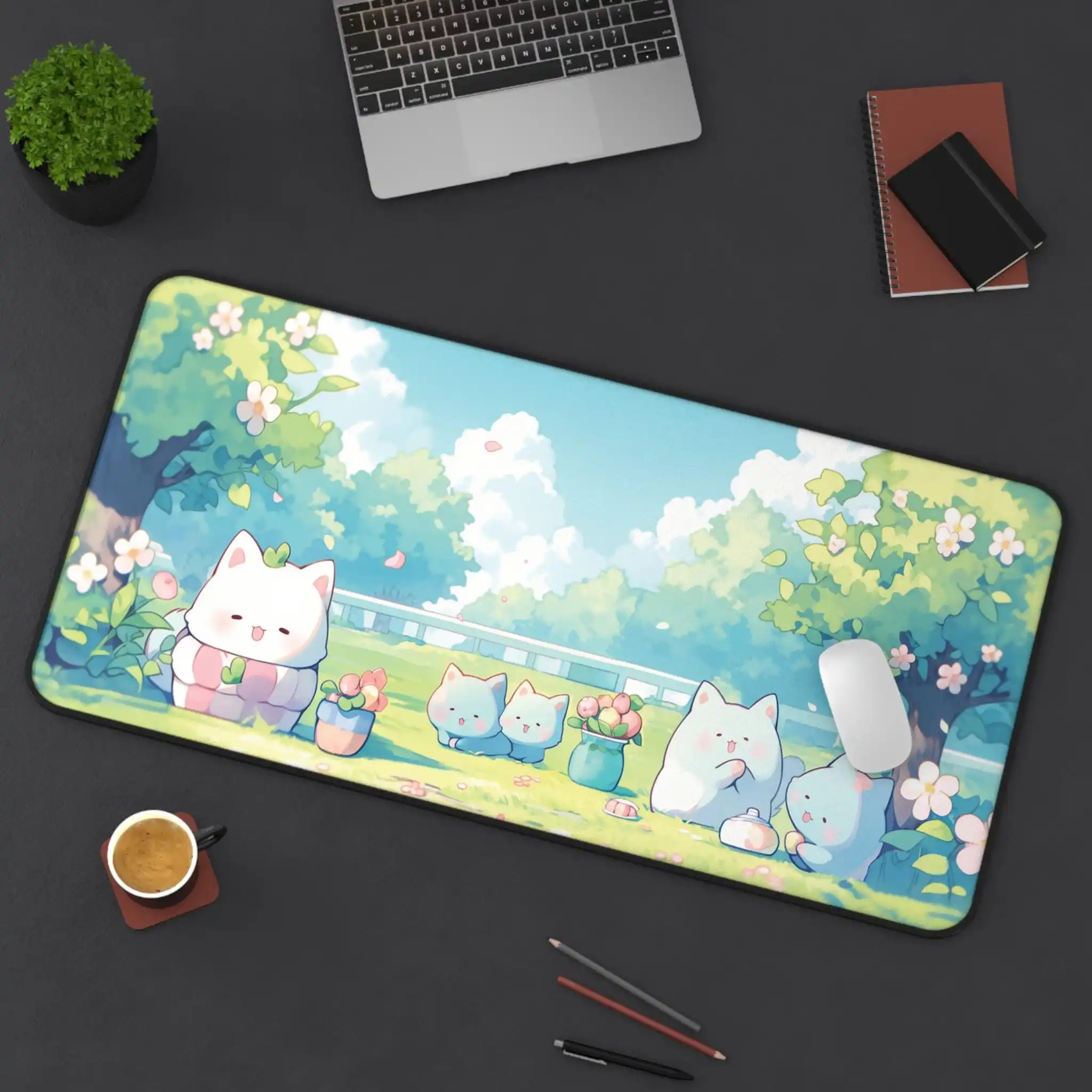 

Lovely Spring Picnic Mousepad, Non-slip Waterproof Gaming Mouse Pad, Office Gaming Desk Decoration Mat,perfect Gift for Friends.